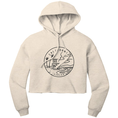California State Motto Crop Hoodie