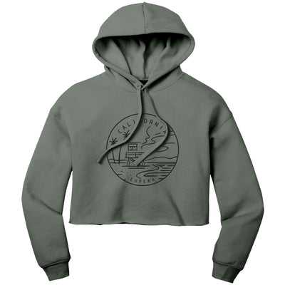 California State Motto Crop Hoodie
