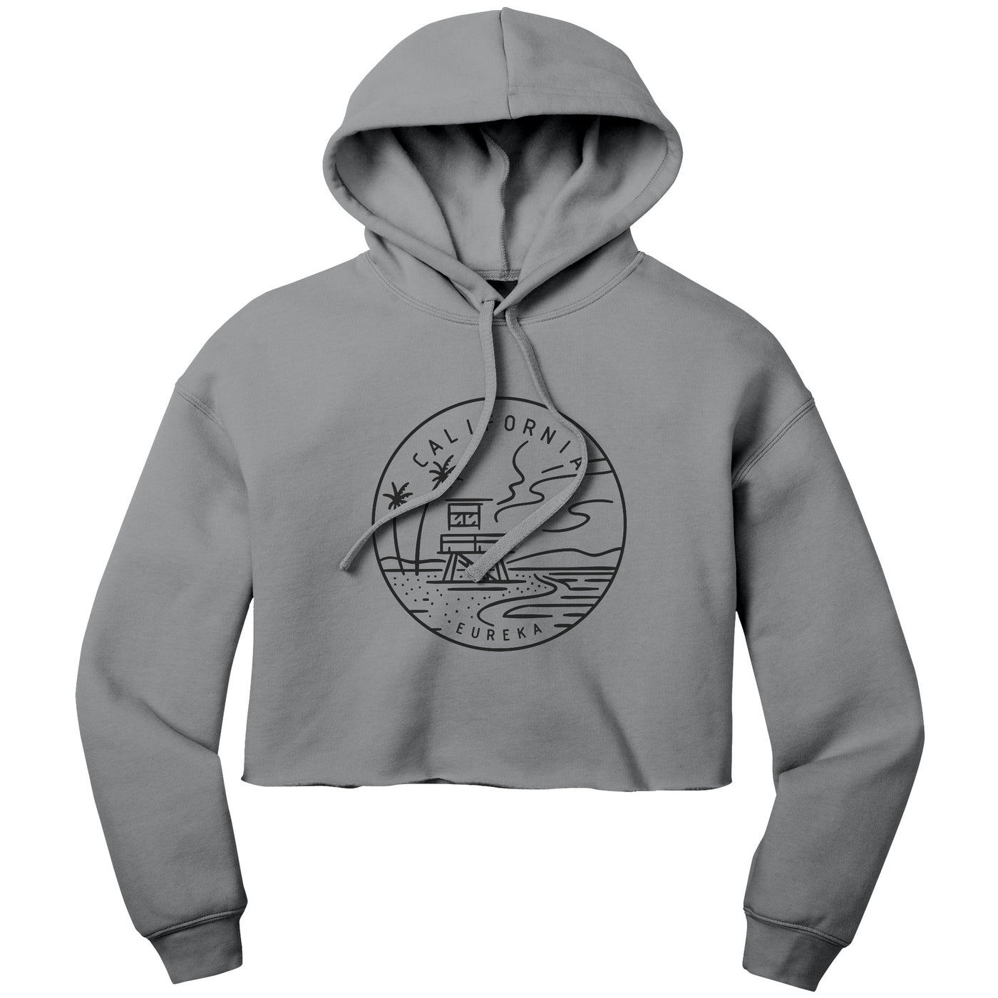 California State Motto Crop Hoodie