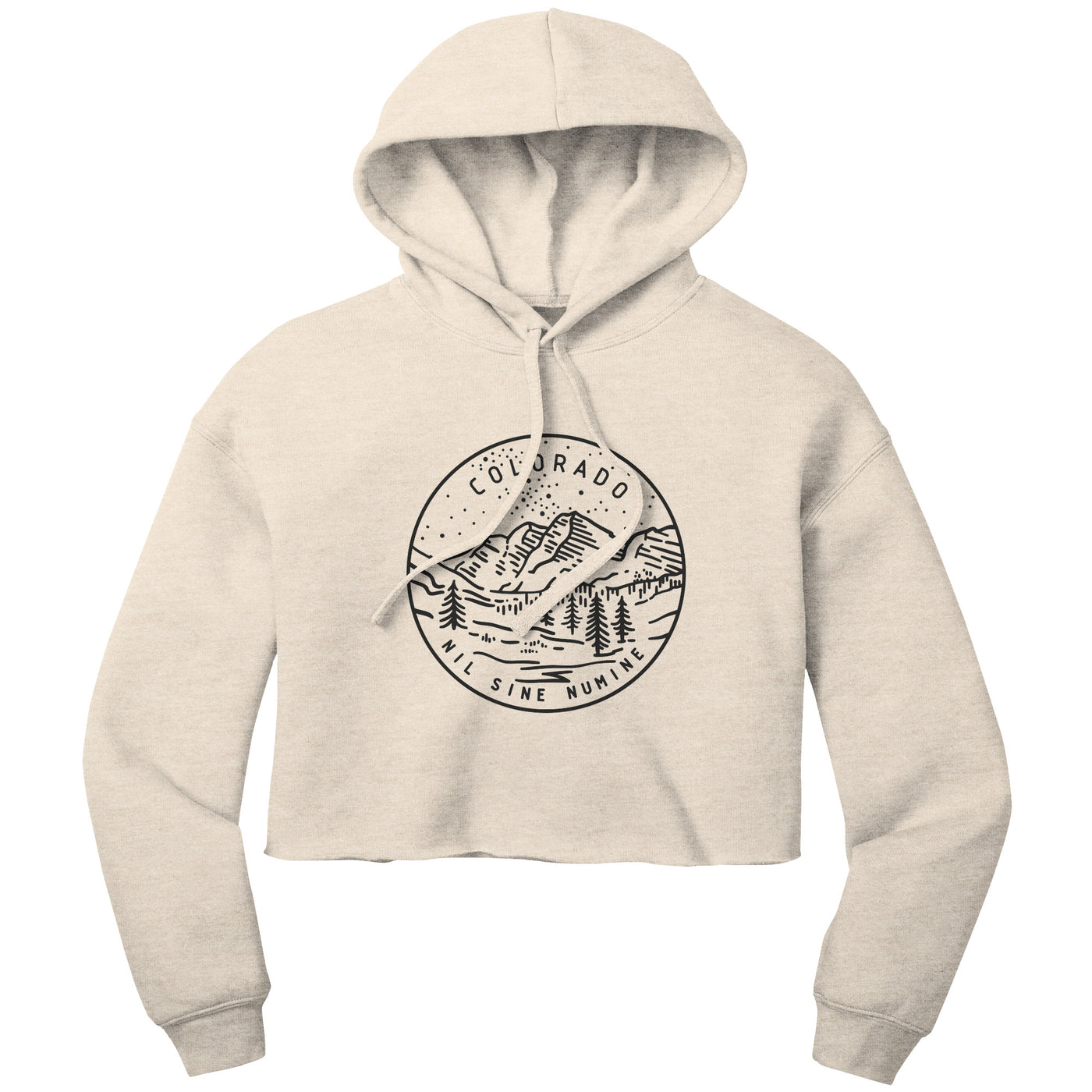 Colorado State Motto Crop Hoodie
