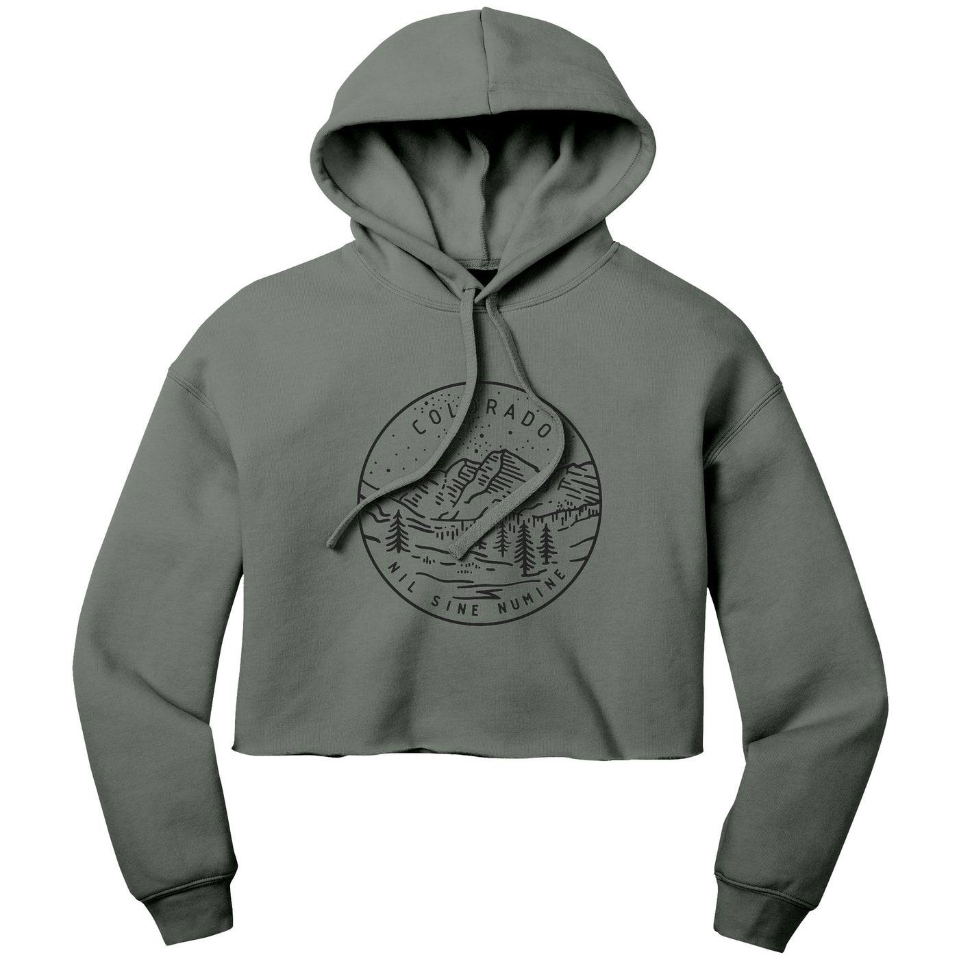 Colorado State Motto Crop Hoodie