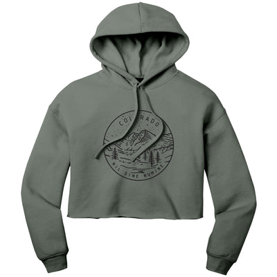 Colorado State Motto Crop Hoodie