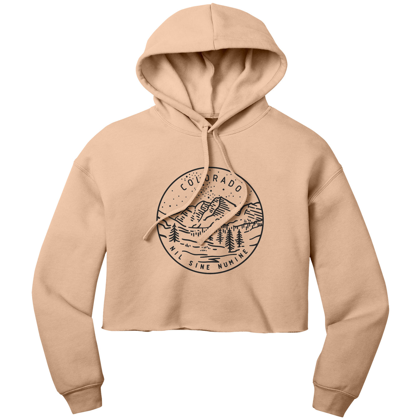 Colorado State Motto Crop Hoodie