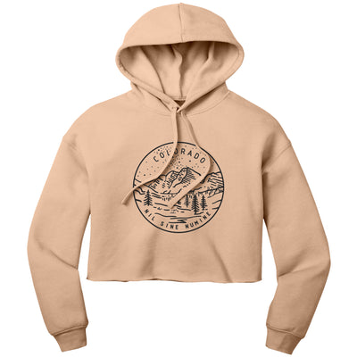 Colorado State Motto Crop Hoodie