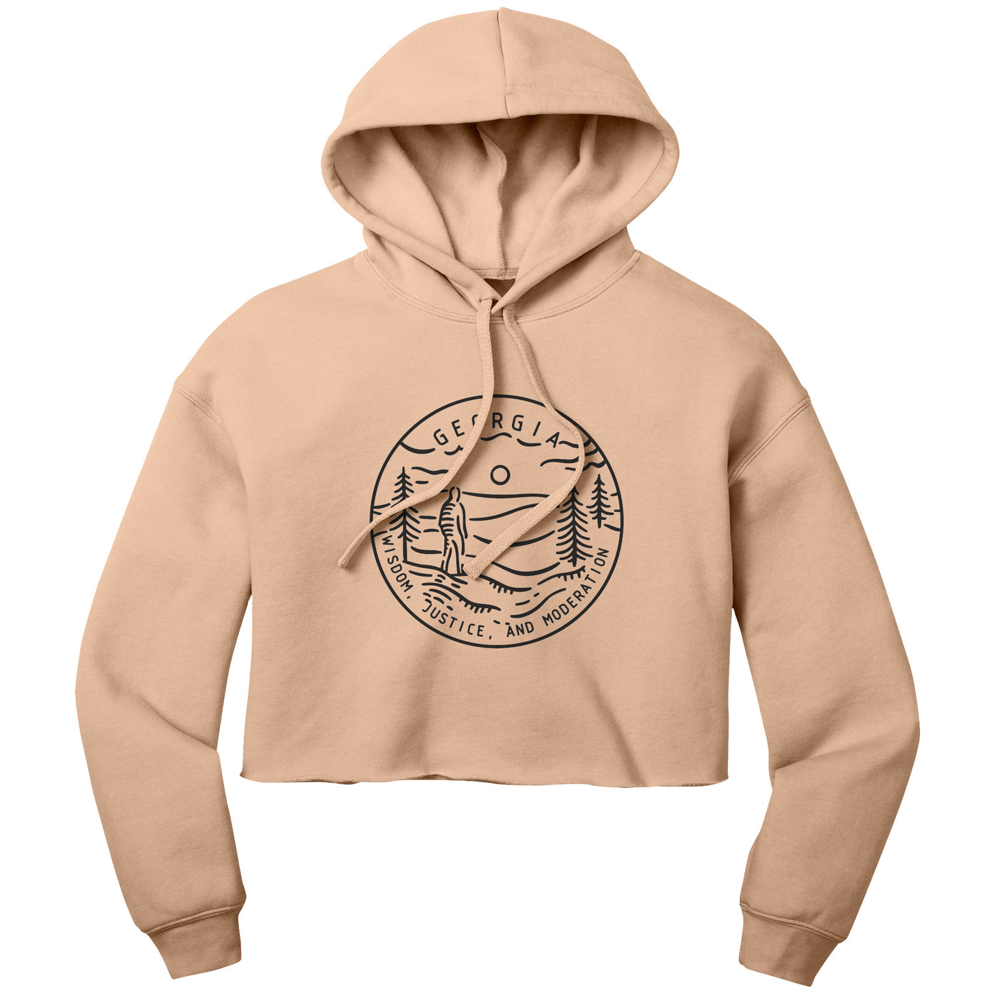 Georgia State Motto Crop Hoodie