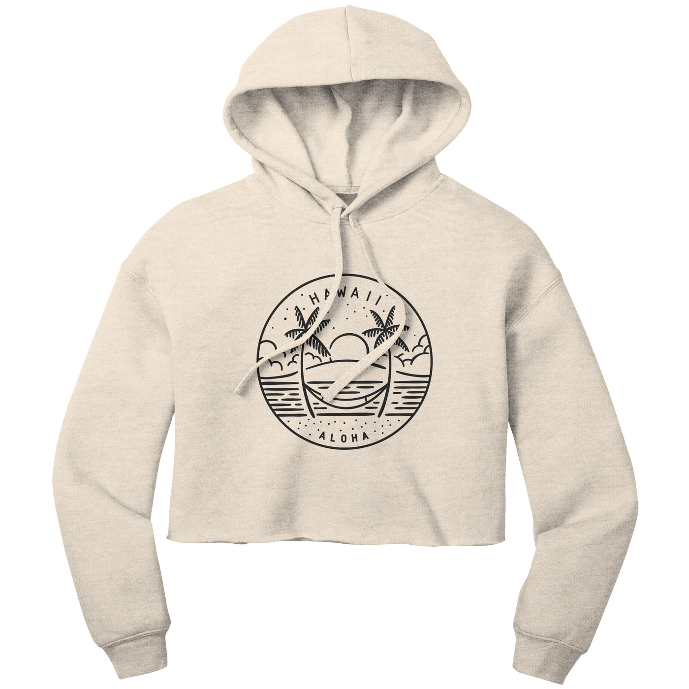 Hawaii State Motto Crop Hoodie