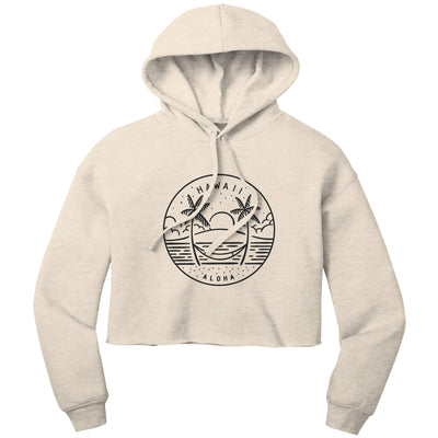 Hawaii State Motto Crop Hoodie