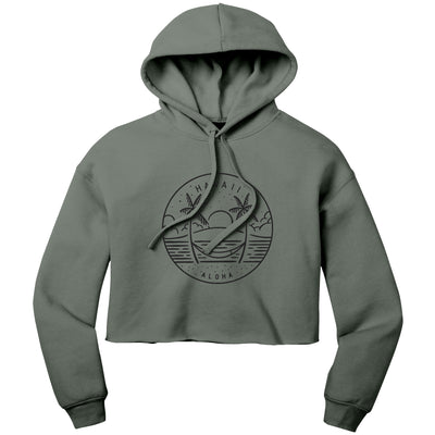 Hawaii State Motto Crop Hoodie