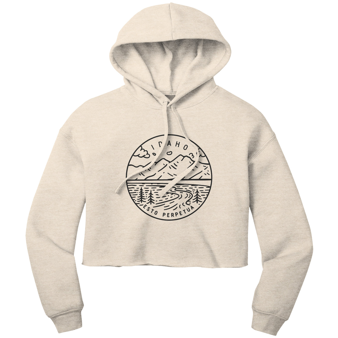 Idaho State Motto Crop Hoodie
