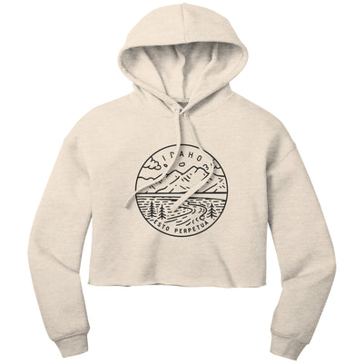 Idaho State Motto Crop Hoodie