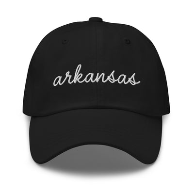 Arkansas Script Embroidered Hat