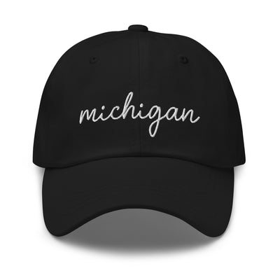 Michigan Script Embroidered Hat