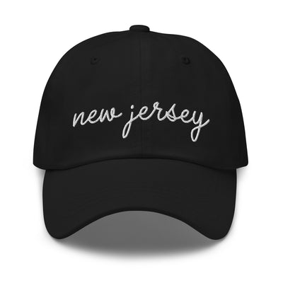 New Jersey Script Embroidered Hat