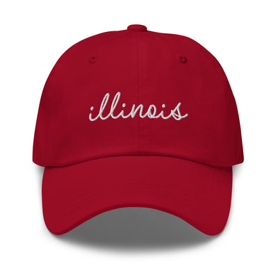 Illinois Script Embroidered Hat