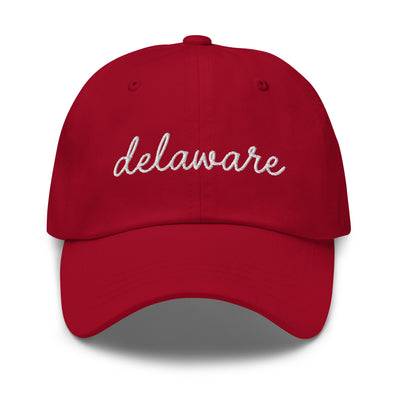 Delaware Script Embroidered Hat