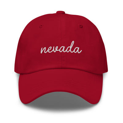 Nevada Script Embroidered Hat