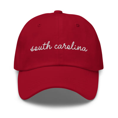 South Carolina Script Embroidered Hat