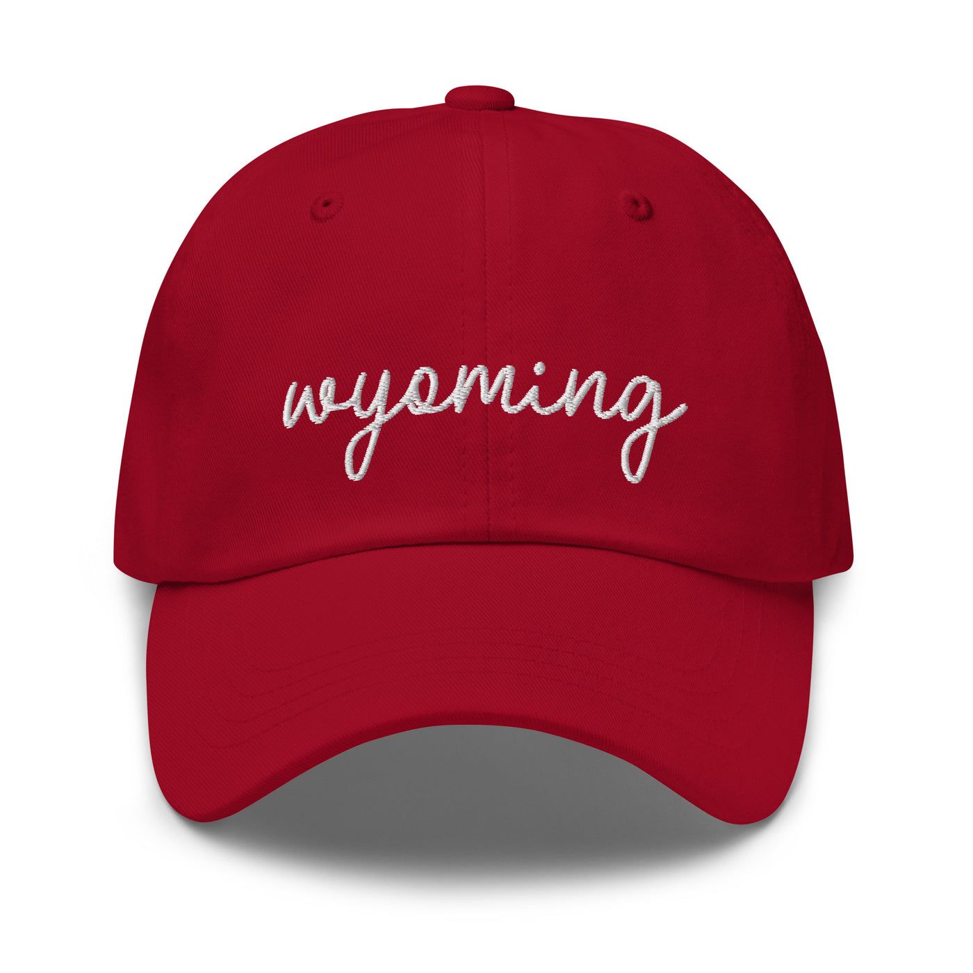 Wyoming Script Embroidered Hat