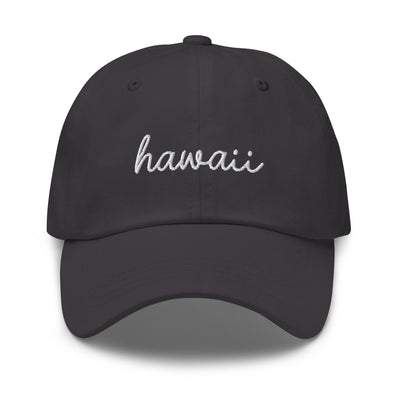 Hawaii Script Embroidered Hat