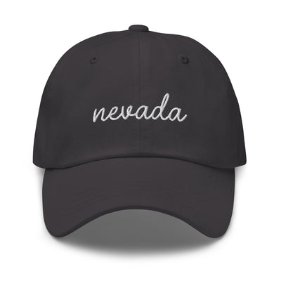 Nevada Script Embroidered Hat