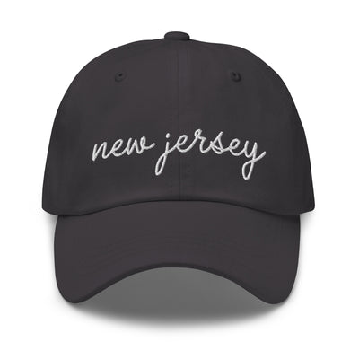 New Jersey Script Embroidered Hat