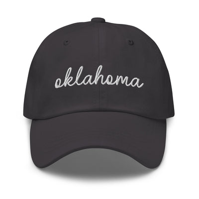 Oklahoma Script Embroidered Hat