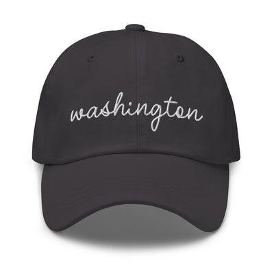 Washington Script Embroidered Hat