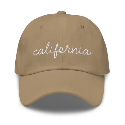 California Script Embroidered Hat