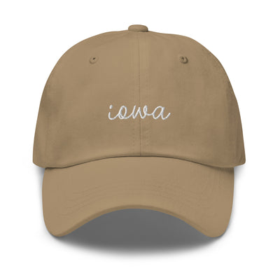 Iowa Script Embroidered Hat