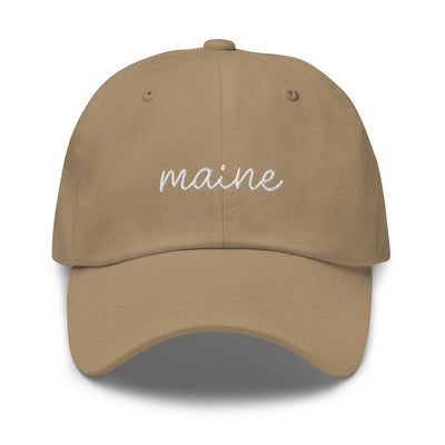 Maine Script Embroidered Hat