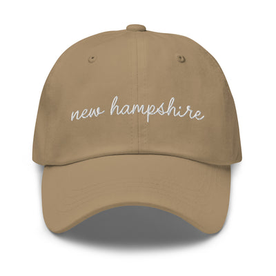 New Hampshire Script Embroidered Hat