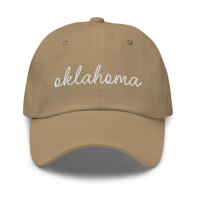 Oklahoma Script Embroidered Hat