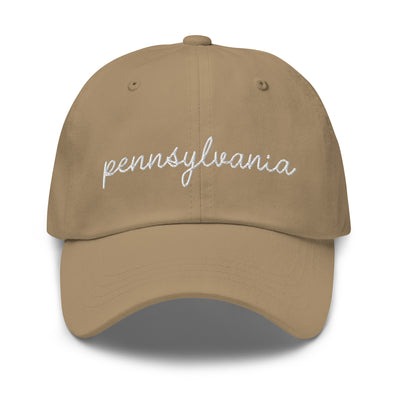 Pennsylvania Script Embroidered Hat