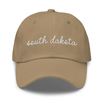 South Dakota Script Embroidered Hat