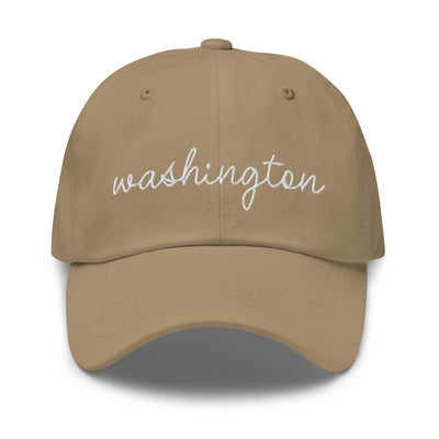 Washington Script Embroidered Hat