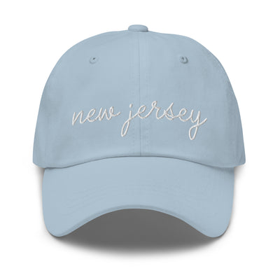 New Jersey Script Embroidered Hat