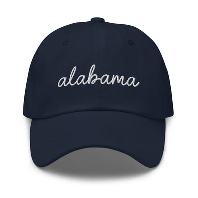 Alabama Script Embroidered Hat