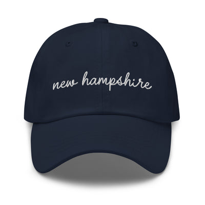 New Hampshire Script Embroidered Hat