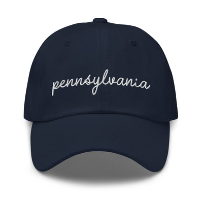 Pennsylvania Script Embroidered Hat