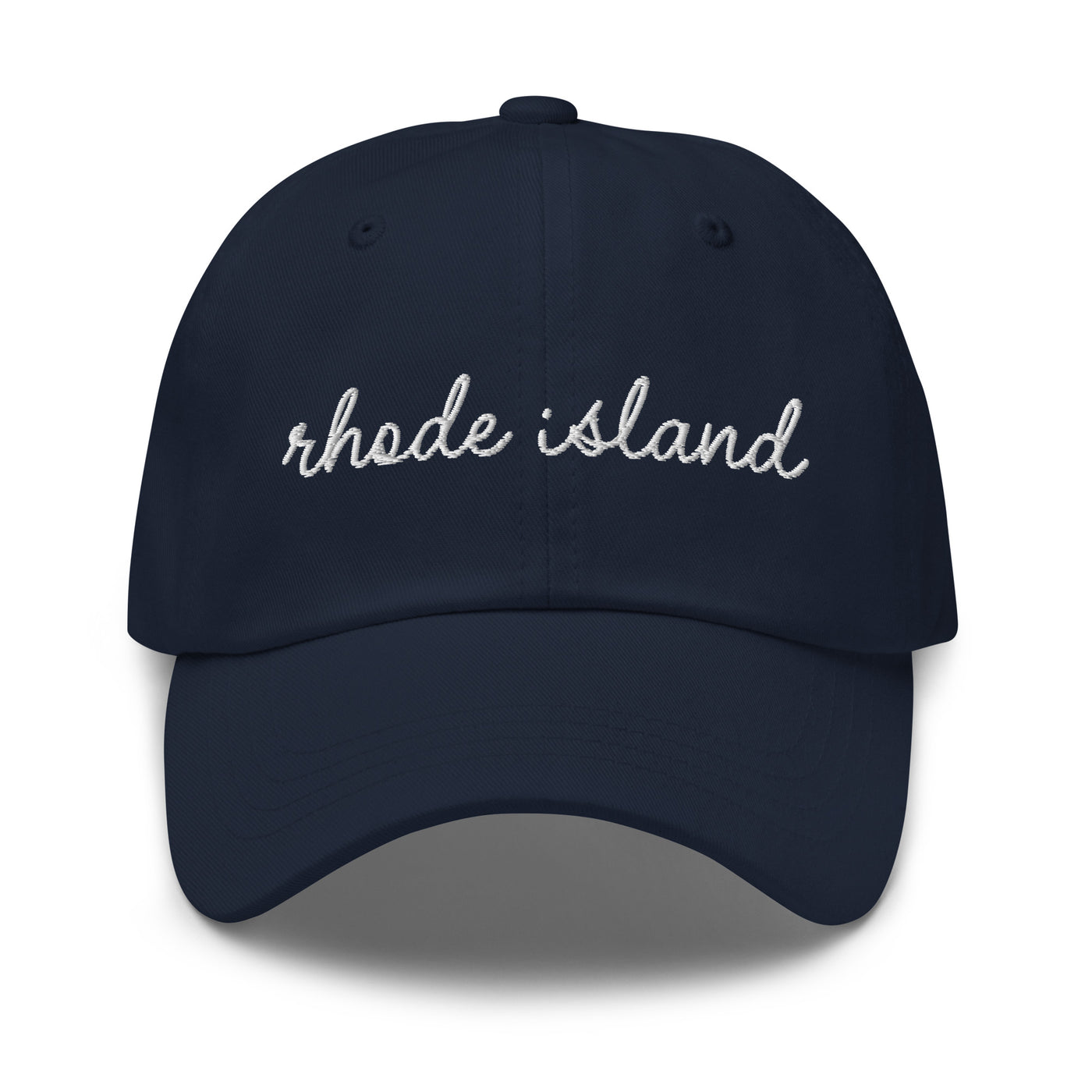 Rhode Island Script Embroidered Hat