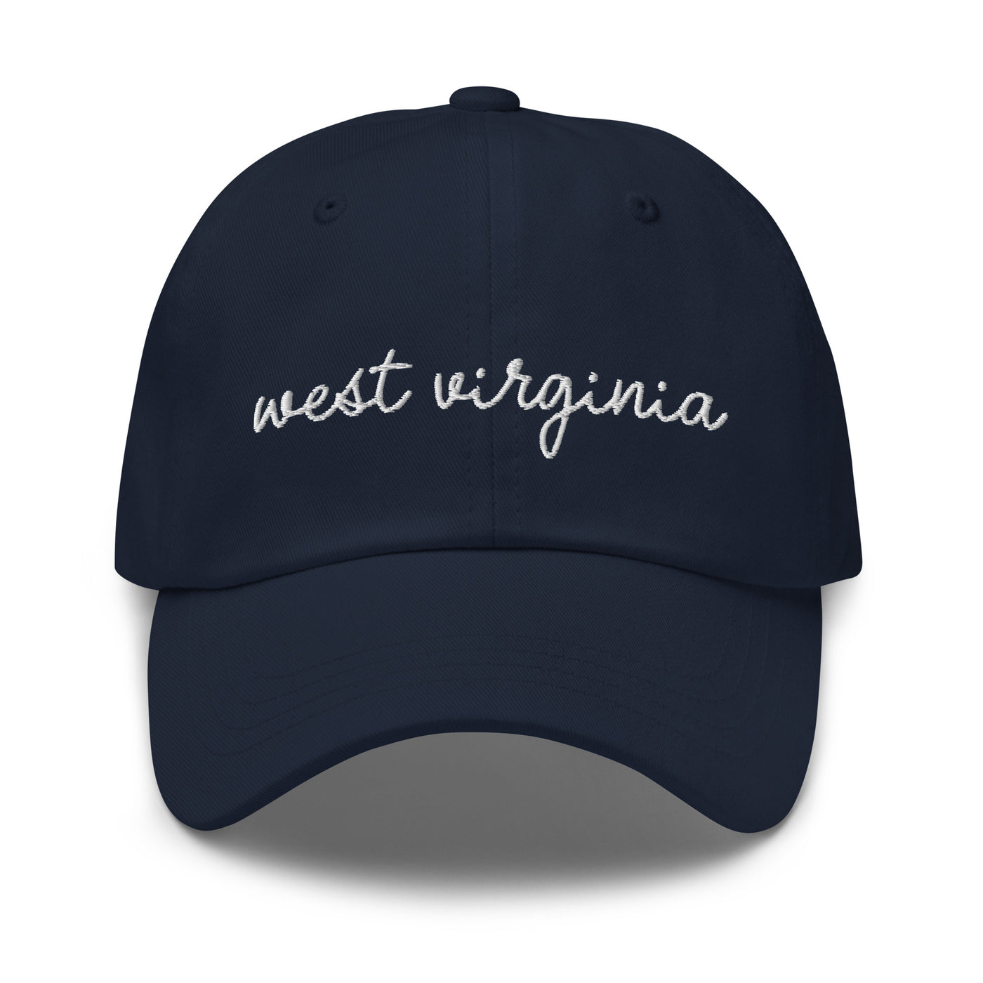 West Virginia Script Embroidered Hat