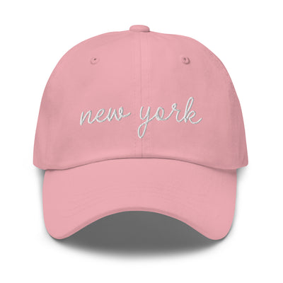 New York Script Embroidered Hat