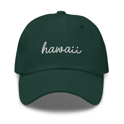 Hawaii Script Embroidered Hat