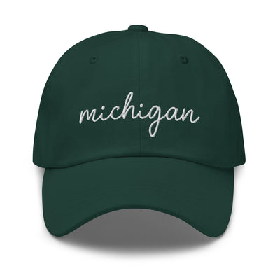 Michigan Script Embroidered Hat