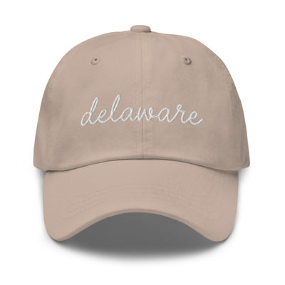 Delaware Script Embroidered Hat