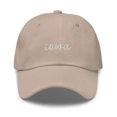 Iowa Script Embroidered Hat