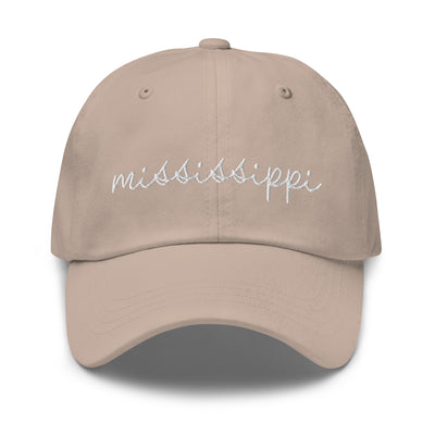 Mississippi Script Embroidered Hat