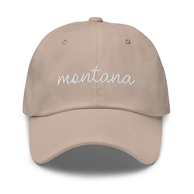 Montana Script Embroidered Hat