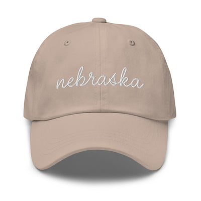 Nebraska Script Embroidered Hat