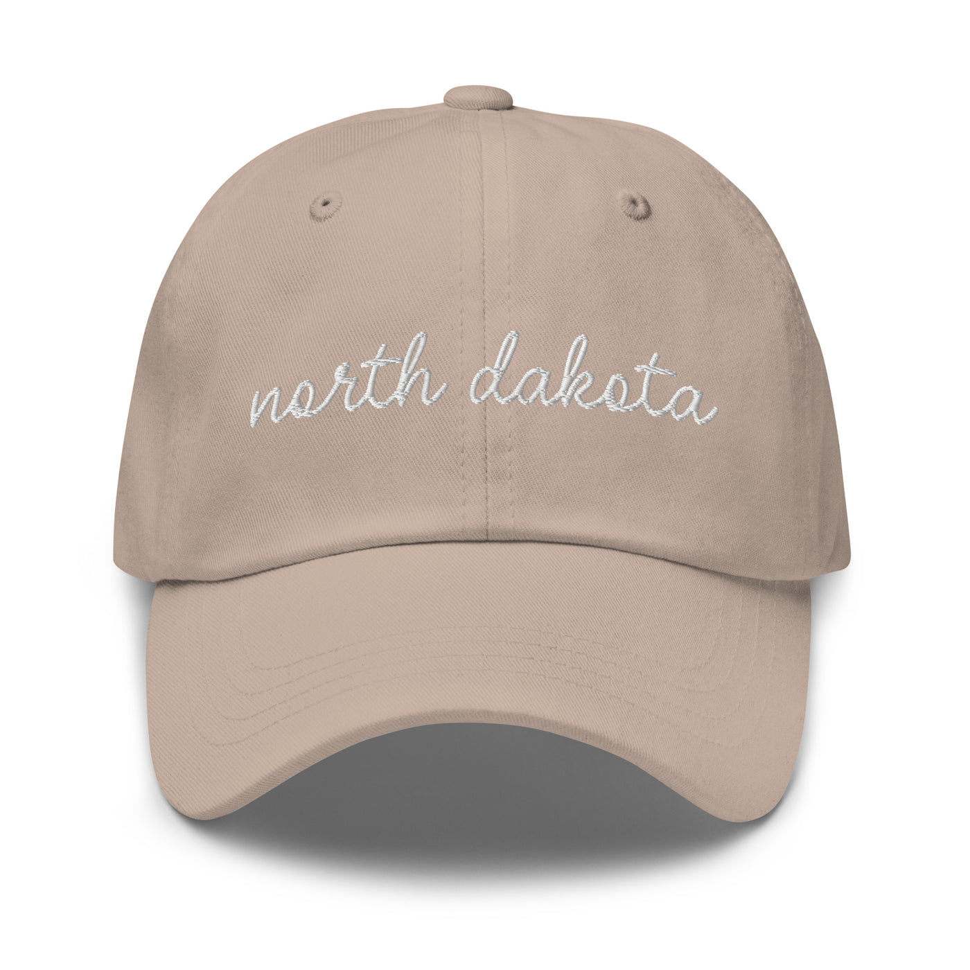 North Dakota Script Embroidered Hat